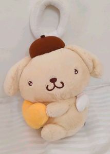 Sanrio Angel Pompompurin  holding a smalll