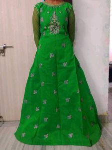 Elegant Green Ethnic Gown