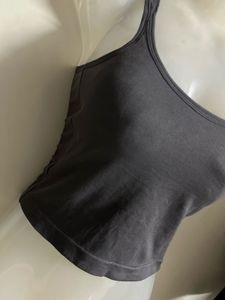 Dark Grey Spaghetti Strap Tank Top