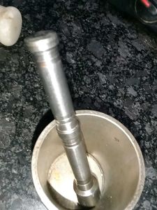 Vintage Metal Mortar and Pestle