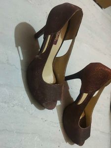 PRICE DROP Shuz Touch Bronze Women Heel Clearance