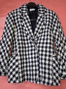Chic Plaid Blazer Jacket