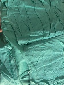 Chic Aqua tube  Ruffled Dress