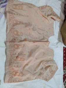 Elegant Peach Silk Blouse