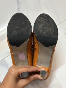 Lulu &amp; Sky Pencil Heel Tan Mustard Yellow Boots