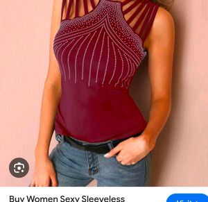 Very Beautiful Sleevless Neck Top