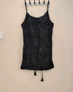 Brand New Black Embellished Kurta Set