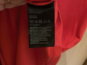 H&amp;M - V Neck Polo Style Red Dress
