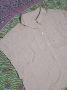 Light Pink Collared Button-Up Shirt