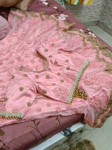Elegant Pink Embroidered Lehenga Choli