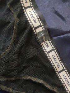 Men's Black Mesh Briefs