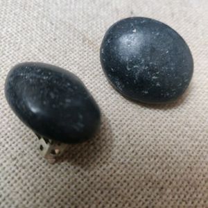 Lazulite Stone Studs Clip-on