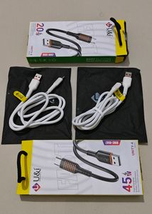 Data Cable Fast 2pcs  Micro USB V8 &amp; Type-C