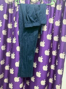 Blue Floral Kurta Set