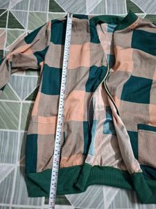 Checkered Bomber Jacket