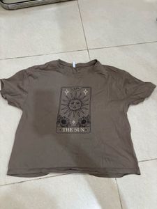 Y2K Graphic Print "The Sun" T-Shirt