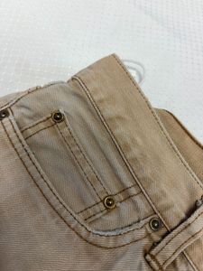 Tan Straight Leg Denim Jeans