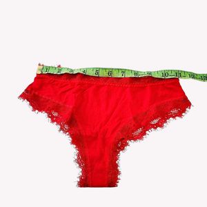 Red Lace Trimmed Sleepwear Set