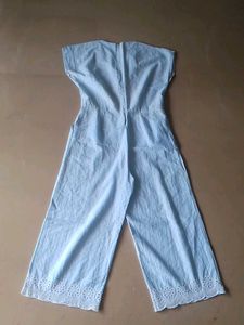Beautiful Jumpsuit Sky Blue With Pockets