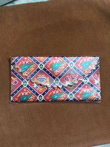 Ethnic Clutch with Patola Print