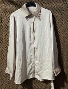 Elegant Satin Shirt &amp; Trouser Set