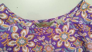 Purple Floral Kurta