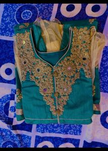 Beautiful Green Embroidered Lehenga Choli