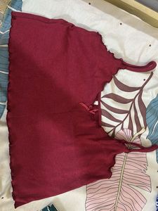 Burgundy Cami Top
