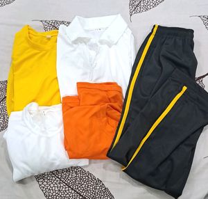 4 Sports T Shirts and 1 Pant