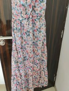 Faballey Floral Sleeveless Maxi Dress