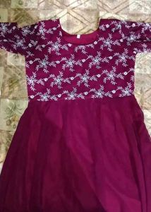 Elegant Embroidered Anarkali Gown