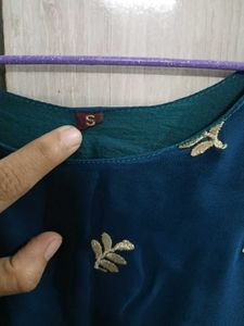 Exclusive Teal Embroidered Kurta Set with Dupatta