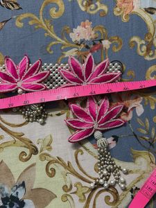 Beaded Bandarwal with Lotus Embellishments