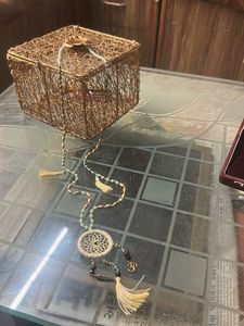 Boho Dreamcatcher Necklace with Om Charm