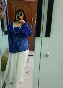 2 piece Elegant Blue Printed Kurta