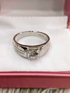 Men's Diamond Statement Ring 925 silver