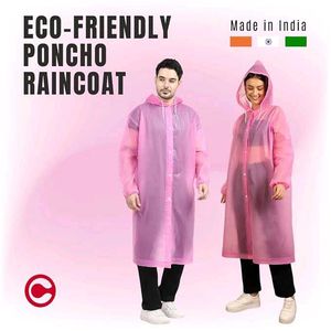 Pink Transparent Raincoat Rainwear
