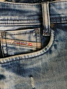 Stylish Blue Distressed Jeans