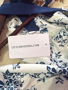 Littlebox Floral Midi Dress with knotted split
