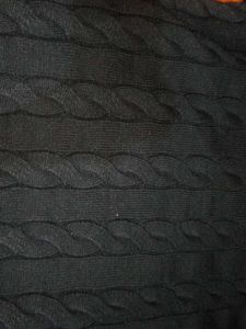 Men's Black Cable Knit Sweater