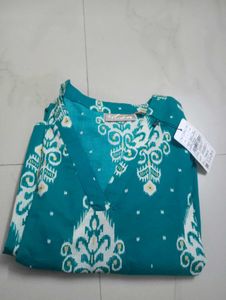 Elegant Green Printed Kurta S size