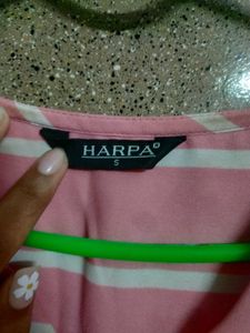 Pink Striped Long Sleeve Top