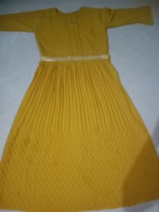 Mustard Yellow Colour Dress Yellow 💛