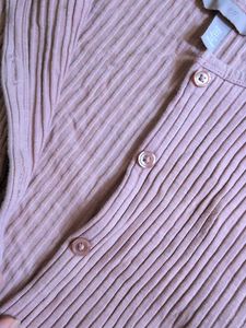Pink Ribbed full sleeve top