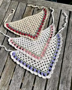 ✨Crocheted Bandana scarf🍒