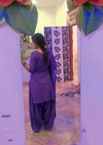 Elegant Purple Kurta Set with Dupatta