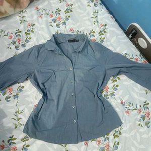 Classic Blue Button-Up Shirt