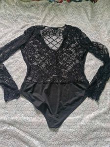 Elegant Black Lace bodysuit