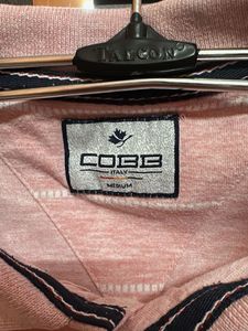 Pink Striped Polo Shirt