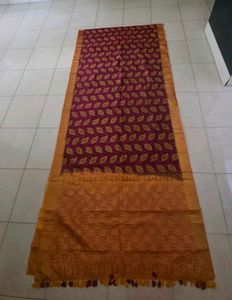 Magenta and yellow kanchi pattu Saree